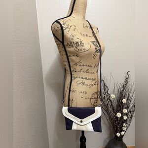 Stylish purple and White Crossbody Bag